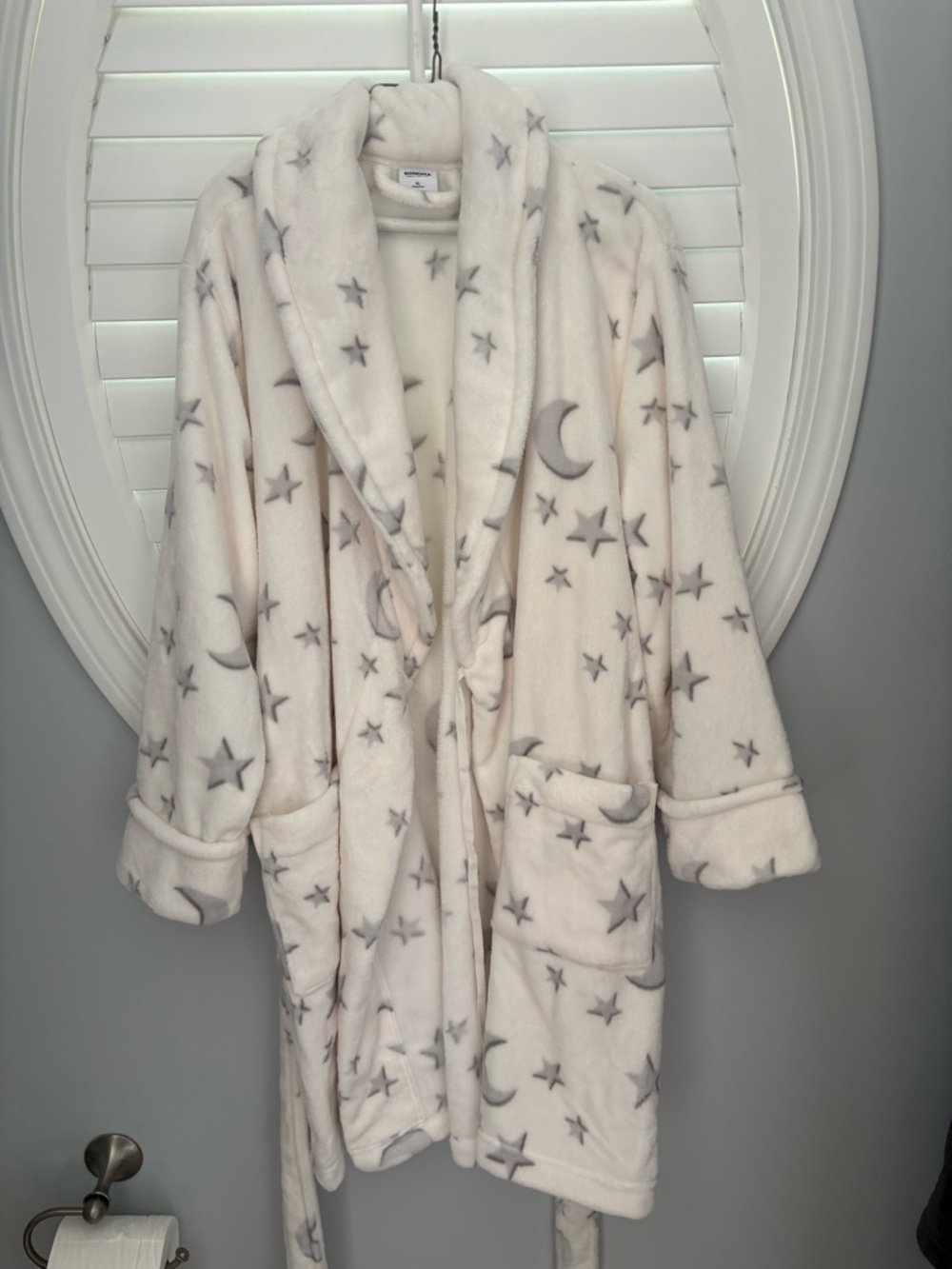 Sonoma women’s XL plush robe with stars new with tags